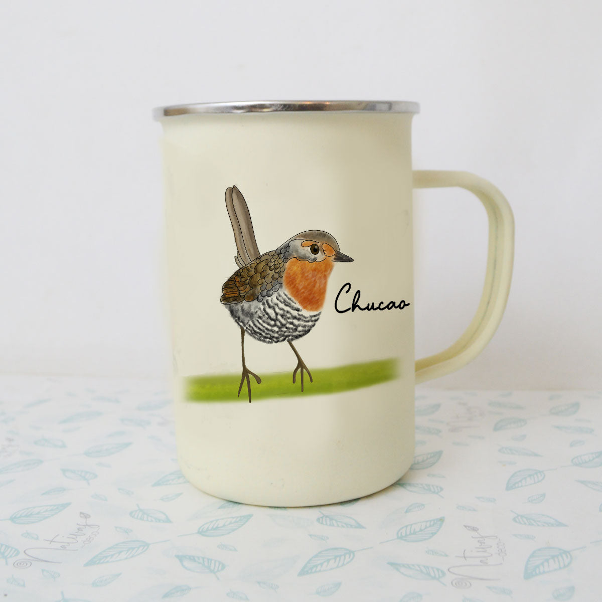 Mug Enlozado Fauna Nativa Chucao