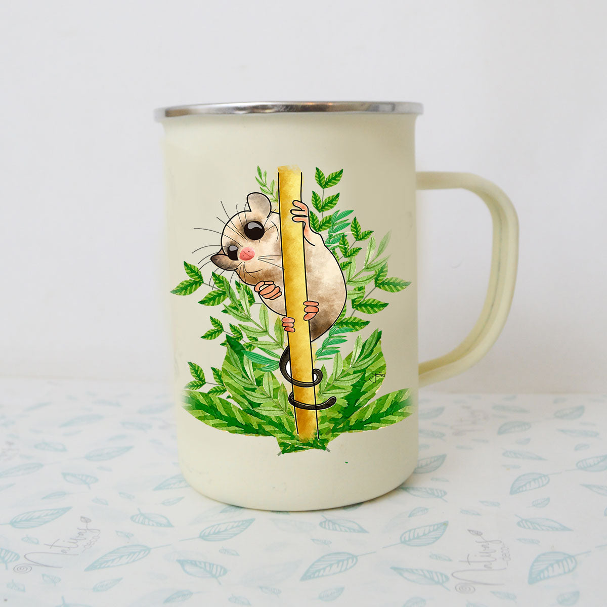 Mug Enlozado Fauna Nativa Monito del monte