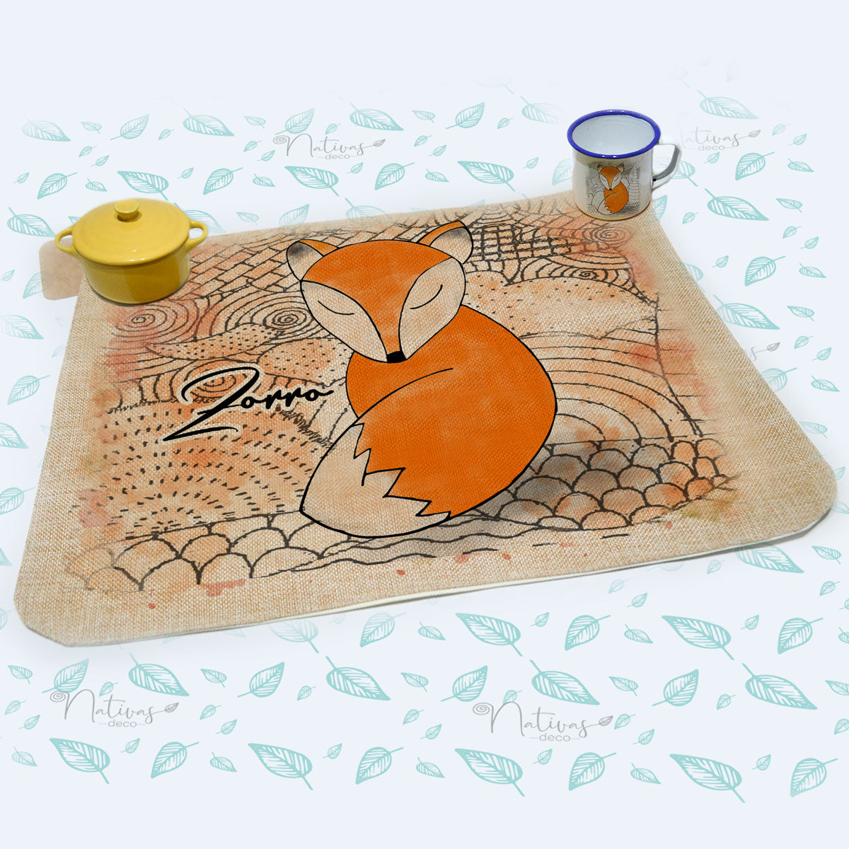 Individuales lino antifluidos