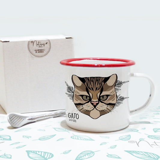 Enlozado Gato Guiña