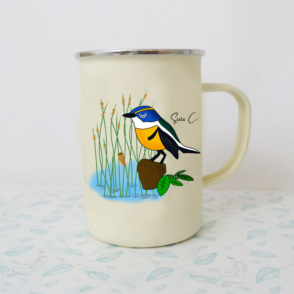 Mug Enlozado Fauna Nativa Siete colores