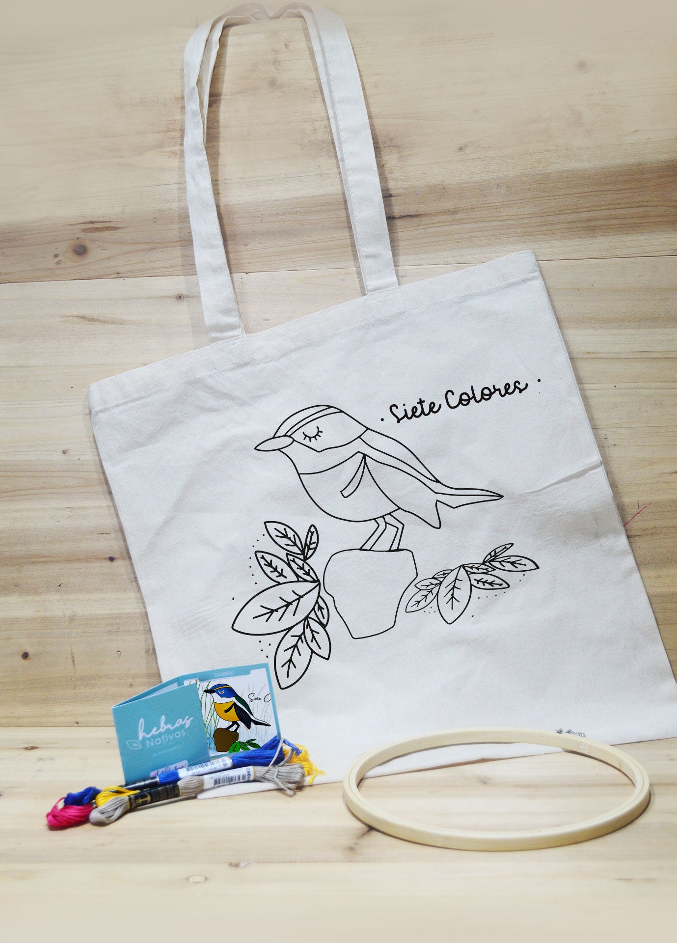 Kit Bordado Siete Colores