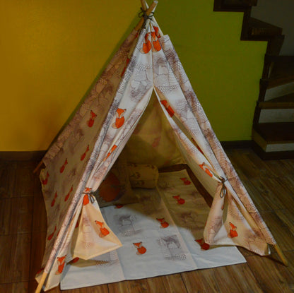 Carpa Tipie zorro + alfombra